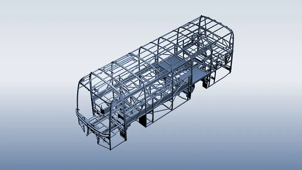 High-strength steel frame