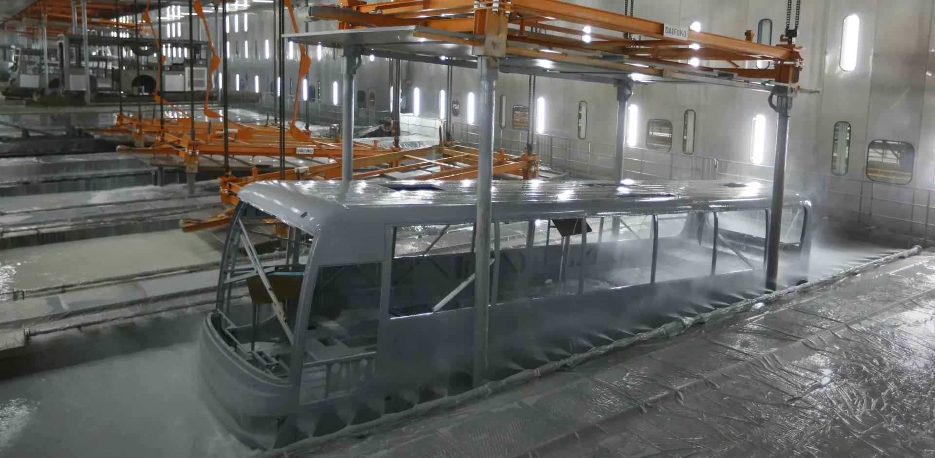 World leading bus body cathode electrophoresis